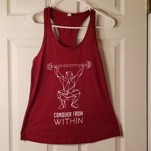 Red flexmafia workout top